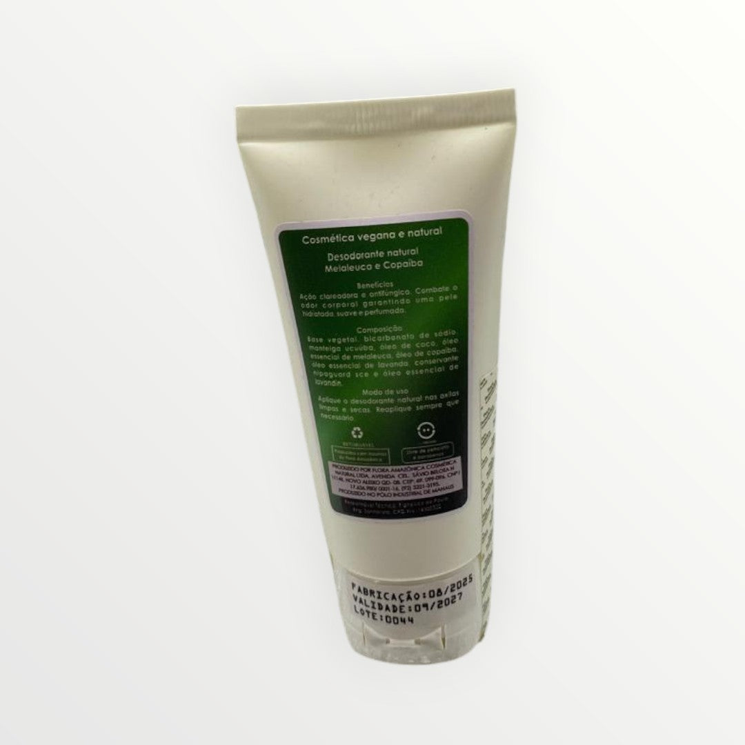 Desodorante Creme Melaleuca e Copaíba - verso